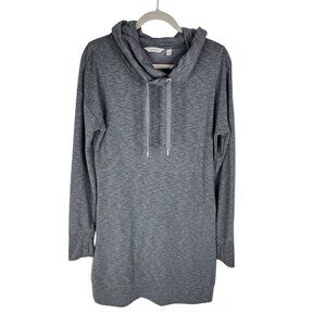 ATHLETA Women's Gray Gym To Street Sport It Cowl Neck Sweater Tunic Medium